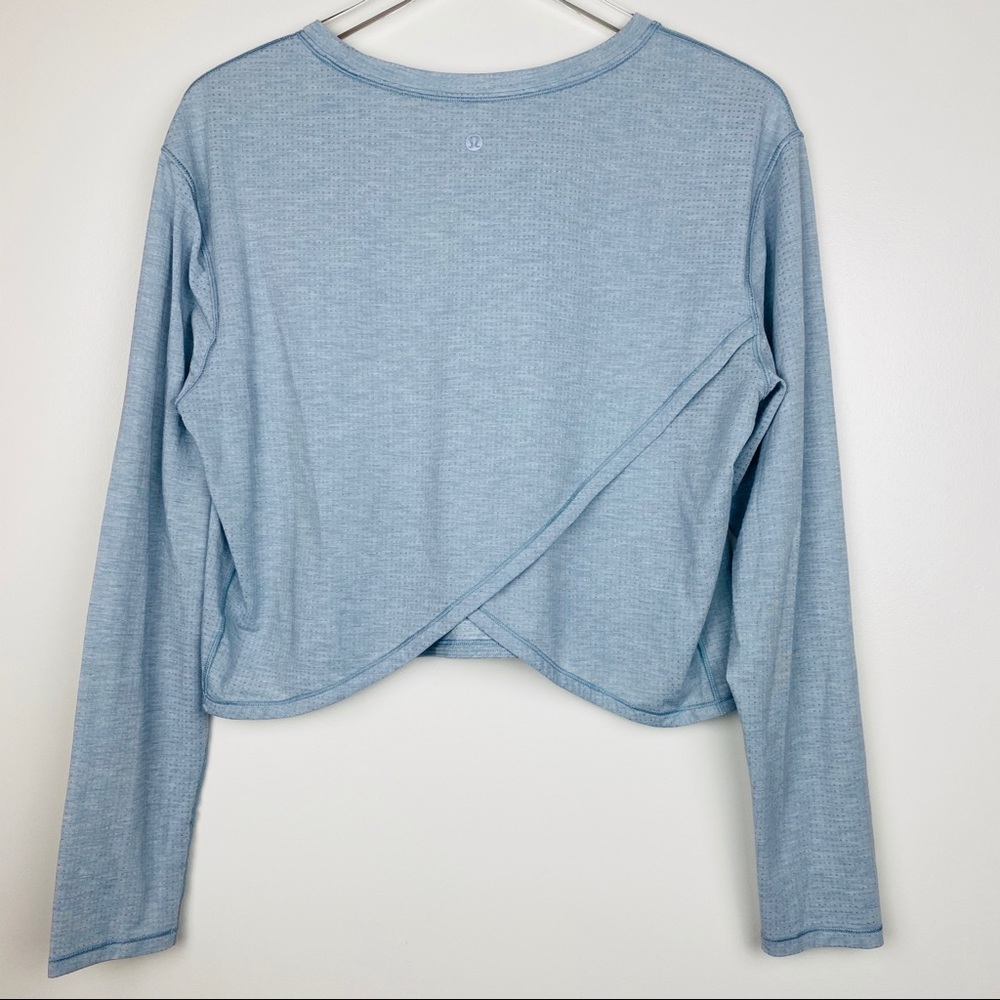 🌟SOLD🌟Lululemon Tee Long Sleeve Crop - Picture 5 of 8